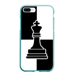 Чехол для iPhone 7Plus/8 Plus матовый Шахматы - ферзь