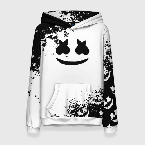 Женская толстовка 3D Marshmello dj краски, цвет 3D печать