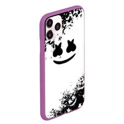 Чехол для iPhone 11 Pro Max матовый Marshmello dj краски - фото 2