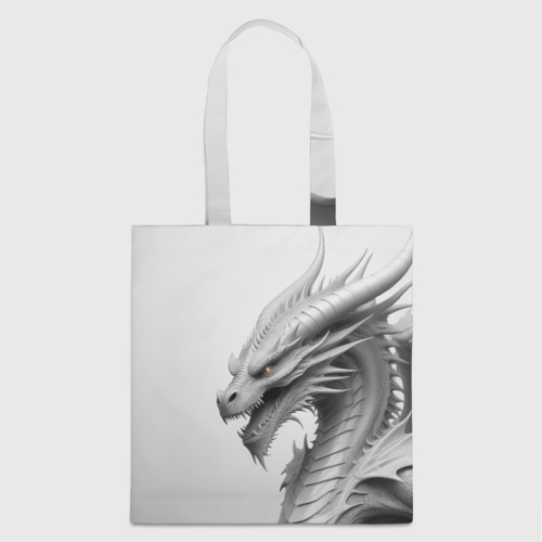 Шоппер Белый дракон минимализм — купить по цене 1120 руб в  интернет-магазине #3488406