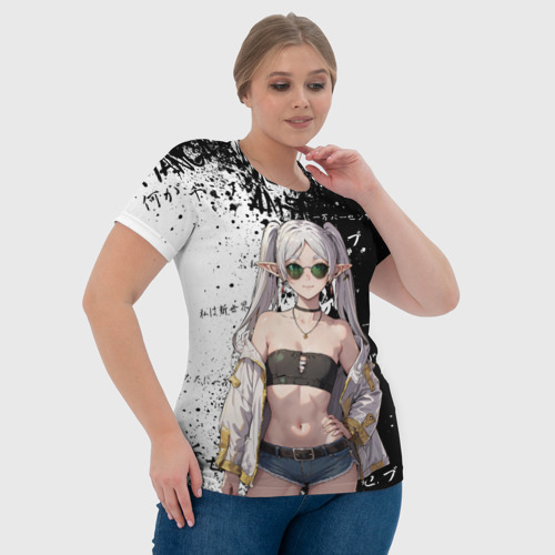 Женская футболка 3D с принтом Фрирен в современном времени, фото #4