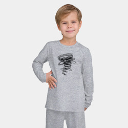 Детская пижама с лонгсливом хлопок Шторм ураган - фото 2