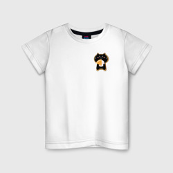 Детская футболка хлопок Чёрный котёнок-печенье в глазури