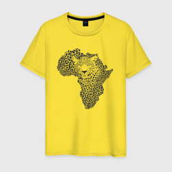 African leopard – Мужская футболка хлопок с принтом купить со скидкой в -20%