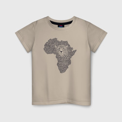 Детская футболка хлопок Африканский леопард