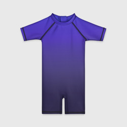 Градиент  фиолетово голубой  – Детский купальный костюм 3D с принтом купить