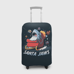 Чехол для чемодана 3D Santa Jaws