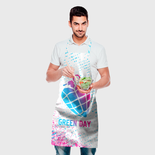Фартук 3D Green Day neon gradient style - фото 2