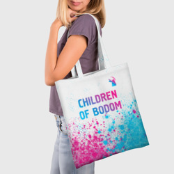 Шоппер 3D Children of Bodom neon gradient style посередине - фото 2