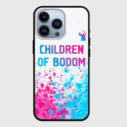 Чехол для iPhone 13 Pro Children of Bodom neon gradient style посередине