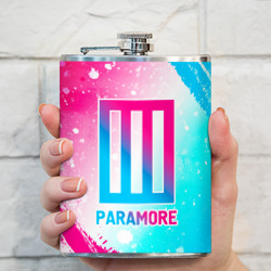 Фляга Paramore neon gradient style - фото 2