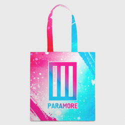 Шоппер 3D Paramore neon gradient style