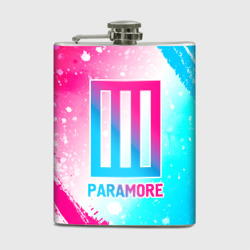 Фляга Paramore neon gradient style