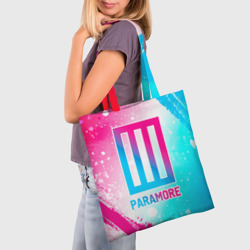 Шоппер 3D Paramore neon gradient style - фото 2