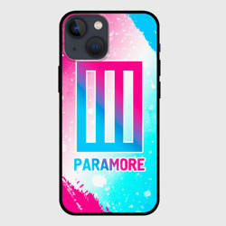 Чехол для iPhone 13 mini Paramore neon gradient style