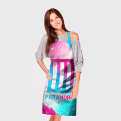 Фартук 3D Paramore neon gradient style - фото 2