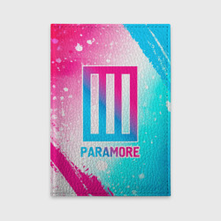 Обложка для автодокументов Paramore neon gradient style