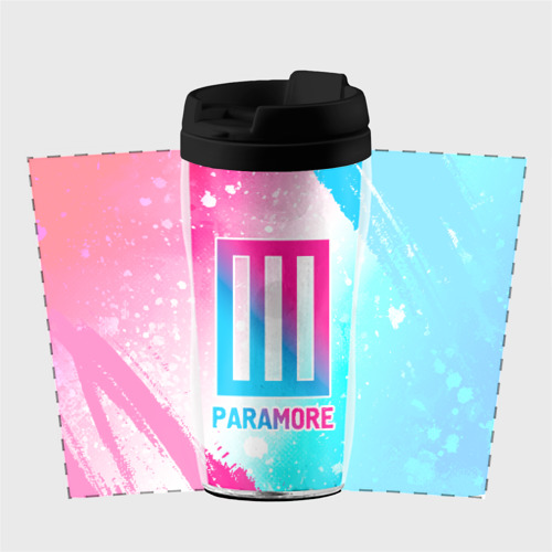Термокружка-непроливайка Paramore neon gradient style - фото 2