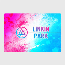 Магнитный плакат 3Х2 Linkin Park neon gradient style по-горизонтали