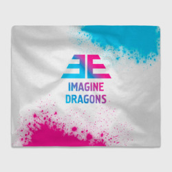 Плед 3D Imagine Dragons neon gradient style