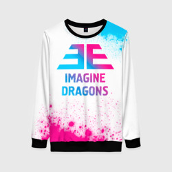 Женский свитшот 3D Imagine Dragons neon gradient style