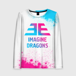 Женский лонгслив 3D Imagine Dragons neon gradient style