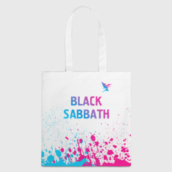 Шоппер 3D Black Sabbath neon gradient style посередине