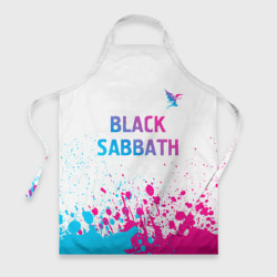 Фартук 3D Black Sabbath neon gradient style посередине