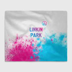 Плед 3D Linkin Park neon gradient style посередине