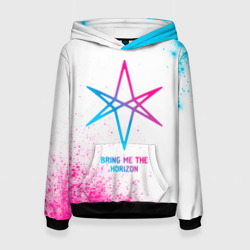 Женская толстовка 3D Bring Me the Horizon neon gradient style