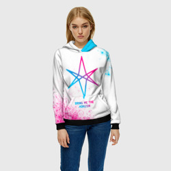 Женская толстовка 3D Bring Me the Horizon neon gradient style - фото 2