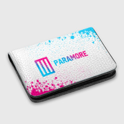 Картхолдер с принтом Paramore neon gradient style по-горизонтали