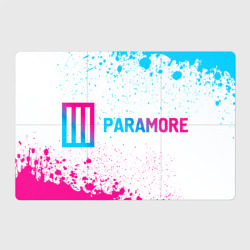 Магнитный плакат 3Х2 Paramore neon gradient style по-горизонтали