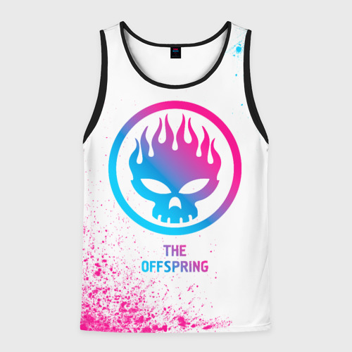 Мужская майка 3D The Offspring neon gradient style, цвет 3D печать