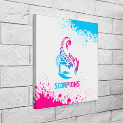 Холст квадратный Scorpions neon gradient style - фото 2