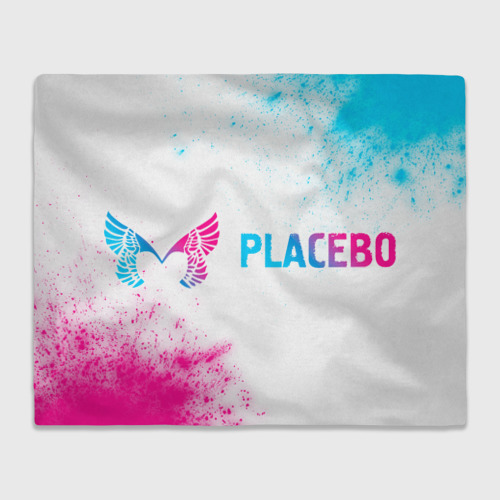 Плед 3D Placebo neon gradient style по-горизонтали, цвет 3D (велсофт)