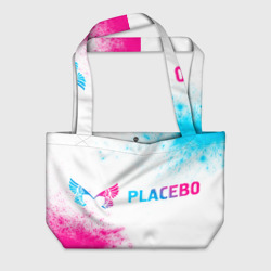Пляжная сумка 3D Placebo neon gradient style по-горизонтали