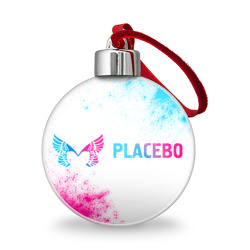Ёлочный шар Placebo neon gradient style по-горизонтали