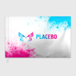 Флаг 3D Placebo neon gradient style по-горизонтали