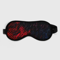 Красно чёрные узоры  – Маска для сна 3D с принтом купить