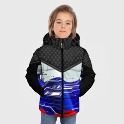 Зимняя куртка для мальчиков 3D Стёганные ромбы: русский хакер - фото 2