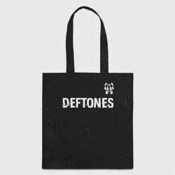 Шоппер 3D Deftones glitch на темном фоне посередине