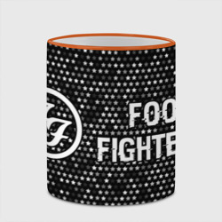 Кружка с полной запечаткой Foo Fighters glitch на темном фоне по-горизонтали - фото 2