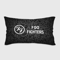 Подушка 3D антистресс Foo Fighters glitch на темном фоне по-горизонтали