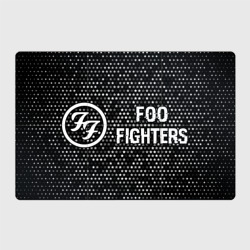 Магнитный плакат 3Х2 Foo Fighters glitch на темном фоне по-горизонтали