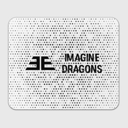 Прямоугольный коврик для мышки Imagine Dragons glitch на светлом фоне по-горизонтали