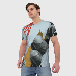 Мужская футболка 3D Бунтарский хаос - фото 2