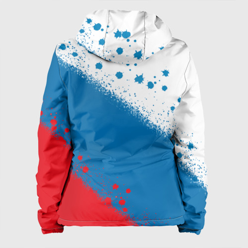 Женская куртка 3D Российский триколор, цвет белый - фото 2