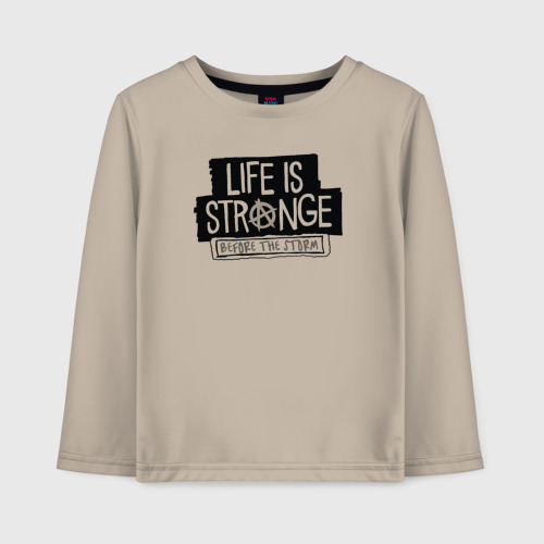 Детский лонгслив хлопок Life is Strange Before the Storm, цвет миндальный