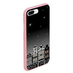Чехол для iPhone 7Plus/8 Plus матовый Ночной город и звездное небо - фото 2